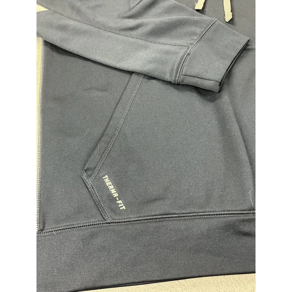 Nike Hoodie Mens XL Blue Therma-FIT Pullover Hooded Fleece Drawstring Swoosh
